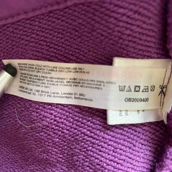 Free People Movement Remi Pullover Sweatshirt High Neck Purple Size Small NEW - Picture 12 of 12